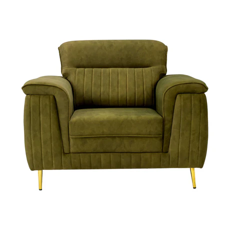 Amster Pro Comfort Fabric Sofa 1-Seater - Green