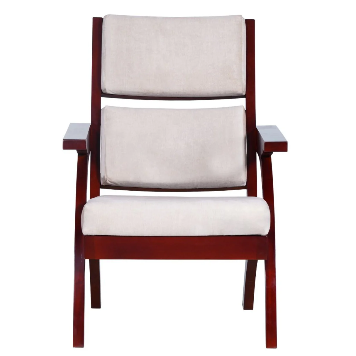 Kelso Wooden Arm Chair (3+1+1-Seater) - Light Walnut Finish image 3