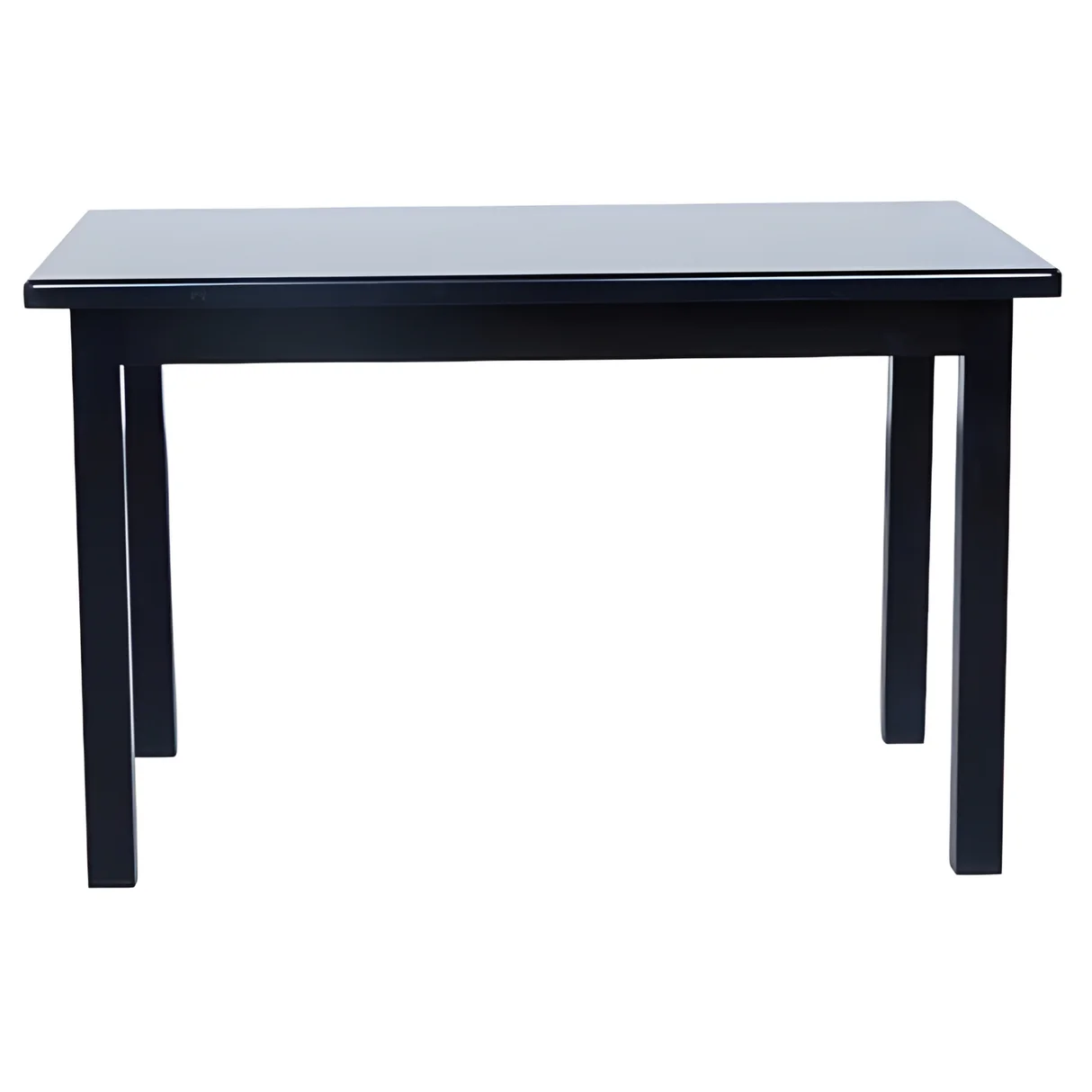 Moscow Wooden Top 4-Seater Dining Set - Dark Walnut Finish image 2