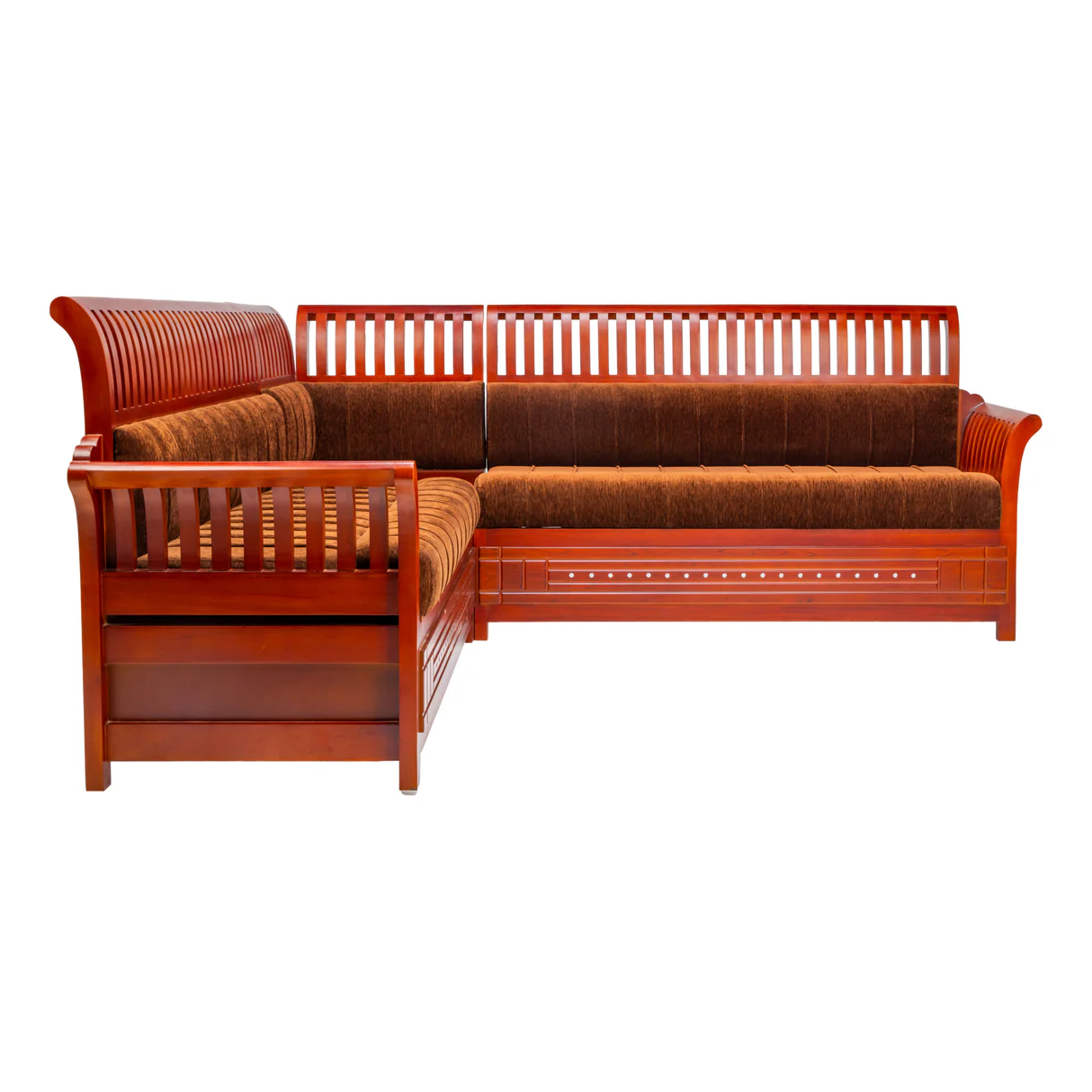 Orlando Pro Regal Wooden Sofa - Corner Set - HSingley Finish image 4