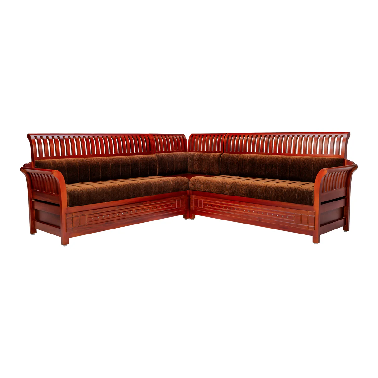 Orlando Pro Regal Wooden Sofa - Corner Set - HSingley Finish