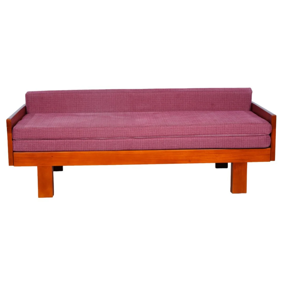 Olive Wooden Sofa cum Bed - Teak Finish
