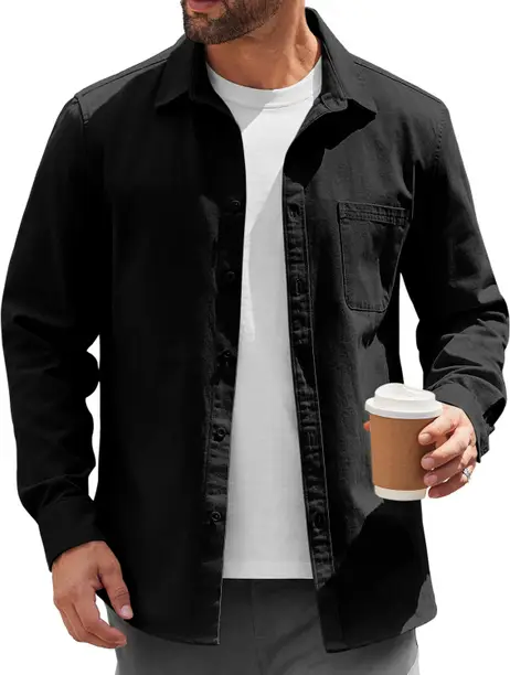 Men Relaxed Fit Fit Solid Spread Collar Casual Shirt