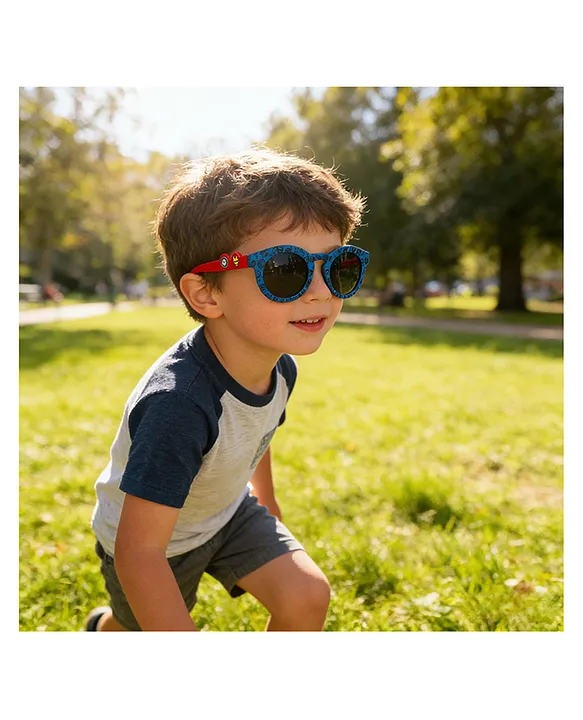 Babyhug Free Size Solid Colour Round Sunglasses - Multicolor image 2